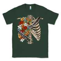 Sports Green kinda emotionless kinda emotional skeleton chest Classic Tee - FaDigitalArtStudio