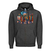 Charcoal Heather American Mini 4th of july Zipper Hoodie - CowGirlArtShop
