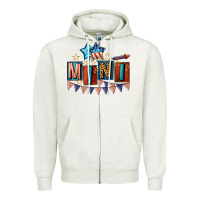 Oatmeal Heather American Mini 4th of july Zipper Hoodie - CowGirlArtShop
