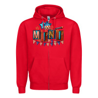 Red American Mini 4th of july Zipper Hoodie - CowGirlArtShop