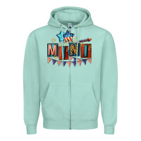 Seafoam American Mini 4th of july Zipper Hoodie - CowGirlArtShop