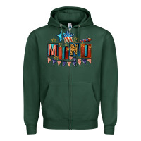 Sports Green American Mini 4th of july Zipper Hoodie - CowGirlArtShop