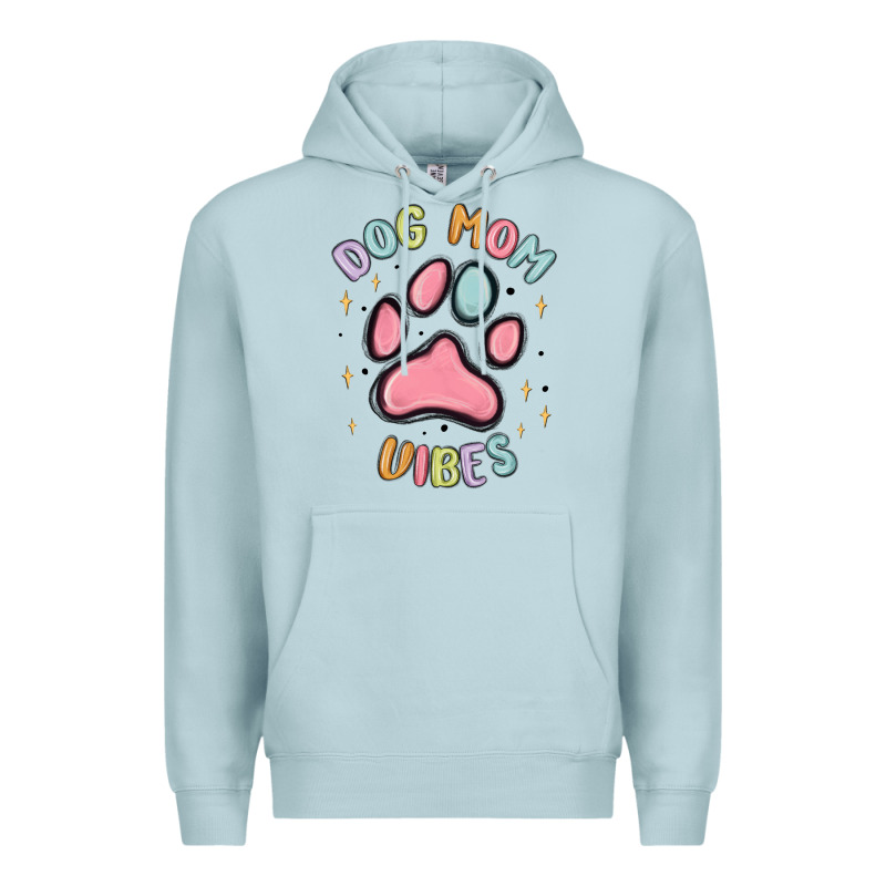 Dog Mom Vibes Premium Hoodie by MaliasSmallBusiness | Teevron
