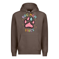 Coffee dog mom vibes Premium Hoodie - MaliasSmallBusiness