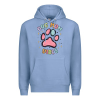 Colony Blue dog mom vibes Premium Hoodie - MaliasSmallBusiness