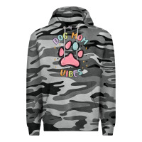 Slate Camo dog mom vibes Premium Hoodie - MaliasSmallBusiness