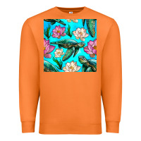 Carrot sea turtle seamless pattern Premium Sweatshirt - BundleAndBundleShop