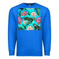 True Royal sea turtle seamless pattern Premium Sweatshirt - BundleAndBundleShop