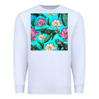 Sea Turtle Seamless Pattern Premium Sweatshirt | Teevron