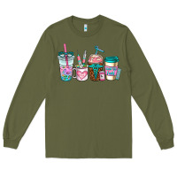 Army Green nurse fuel coffee cups Long Sleeve Tee - AdoDesignShop