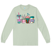 Matcha nurse fuel coffee cups Long Sleeve Tee - AdoDesignShop