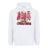 White pink christmas trees Heavyweight Hoodie - AdoDesignShop