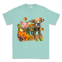 Seafoam fall farm animals Classic Tee - Zillion Design Studio