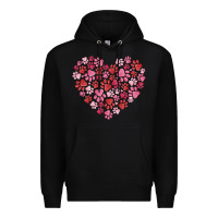 Black dog valentine Premium Hoodie - MaliasSmallBusiness