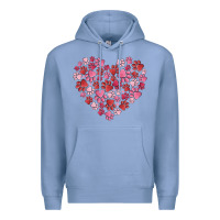 Colony Blue dog valentine Premium Hoodie - MaliasSmallBusiness