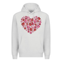Dove Grey dog valentine Premium Hoodie - MaliasSmallBusiness