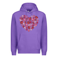 Purple dog valentine Premium Hoodie - MaliasSmallBusiness