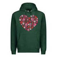 Sports Green dog valentine Premium Hoodie - MaliasSmallBusiness