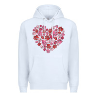 White dog valentine Premium Hoodie - MaliasSmallBusiness