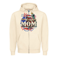 Sandshell American Mom 4th of July Zipper Hoodie - CowGirlArtShop