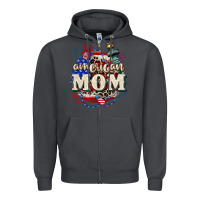 Smoke American Mom 4th of July Zipper Hoodie - CowGirlArtShop