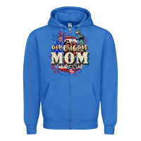 True Royal American Mom 4th of July Zipper Hoodie - CowGirlArtShop