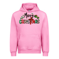 Fuchsia Pink faith cross merry christmas Urban Hoodie - MaliasSmallBusiness