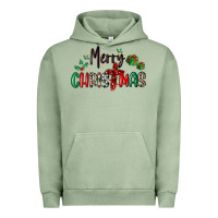 Pigment Oil Green faith cross merry christmas Urban Hoodie - MaliasSmallBusiness