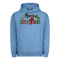 Pigment Pebble Blue faith cross merry christmas Urban Hoodie - MaliasSmallBusiness