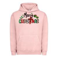 Pigment Salmon faith cross merry christmas Urban Hoodie - MaliasSmallBusiness