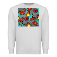 Dove Grey firefighter equipment Premium Sweatshirt - Artiststas