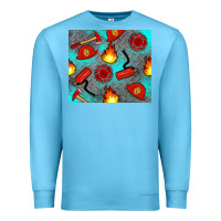 Ocean Blue firefighter equipment Premium Sweatshirt - Artiststas