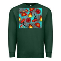 Sports Green firefighter equipment Premium Sweatshirt - Artiststas