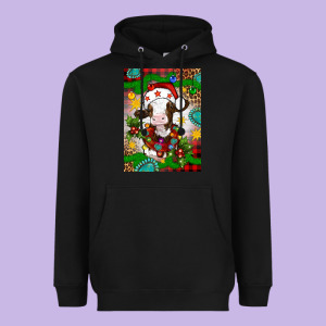 Christmas Cow Air Freshener Heavyweight Hoodie Designed By Artiststas
