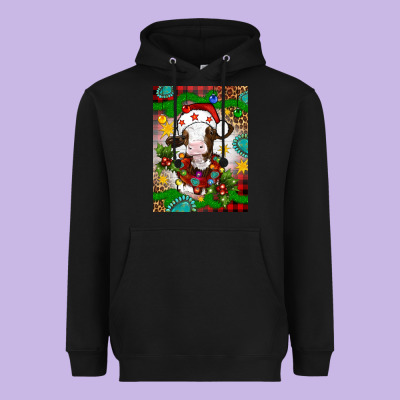 Christmas Cow Air Freshener Heavyweight Hoodie Designed By Artiststas