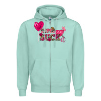 Seafoam cupid can suck it valentine's day Zipper Hoodie - FaDigitalArtStudio