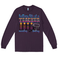 Plum battery life of a teacher Long Sleeve Tee - texasbilliewilder