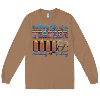 Toasted Coconut battery life of a teacher Long Sleeve Tee - texasbilliewilder