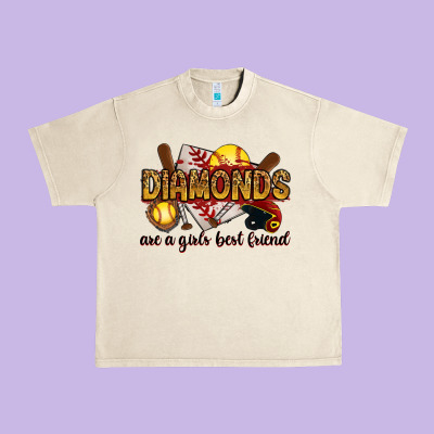 Diamonds Are A Girls Best Friends Urban Heavy Tee Designed By Ranaportraitstore