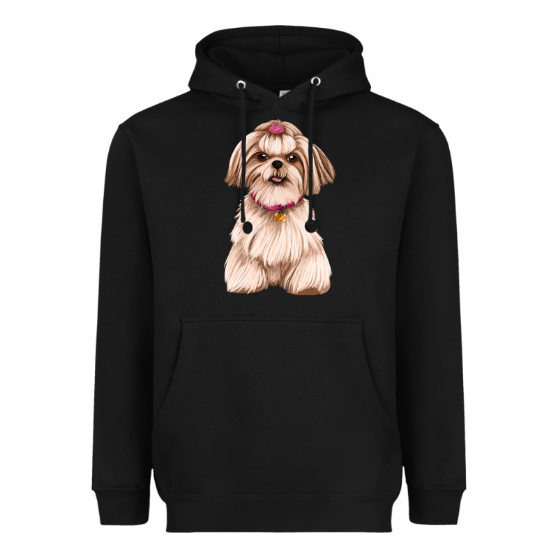 Shih Tzu Dog Design Heavyweight Hoodie by JahusDesignShop | Teevron