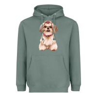 Sage Shih Tzu Dog Design Heavyweight Hoodie - JahusDesignShop