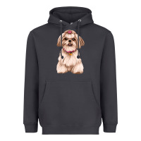 Smoke Shih Tzu Dog Design Heavyweight Hoodie - JahusDesignShop
