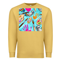 Antique Gold find art class seamless pattern Premium Sweatshirt - BundleAndBundleShop