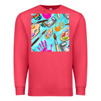 Cardinal find art class seamless pattern Premium Sweatshirt - BundleAndBundleShop