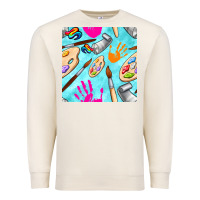 Sandshell find art class seamless pattern Premium Sweatshirt - BundleAndBundleShop