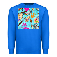 True Royal find art class seamless pattern Premium Sweatshirt - BundleAndBundleShop