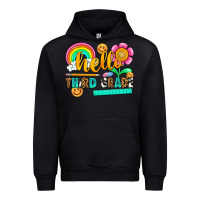 Black hello third grade Urban Hoodie - NancyCooperArtShop