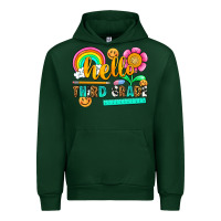 Forest Green hello third grade Urban Hoodie - NancyCooperArtShop
