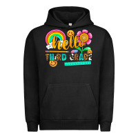 Pigment Black hello third grade Urban Hoodie - NancyCooperArtShop