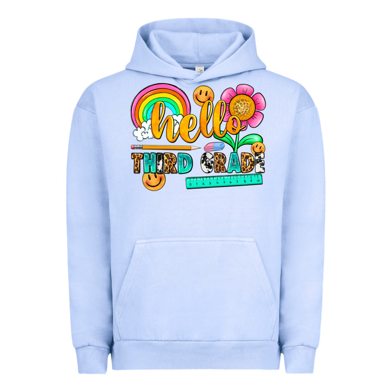 Hello Third Grade Urban Hoodie by NancyCooperArtShop | Teevron